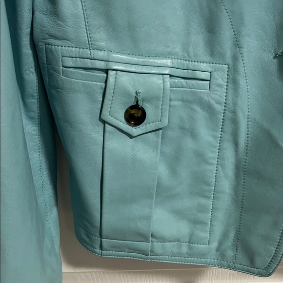 Carlisle Leather Blue Jacket - Picture 3 of 12